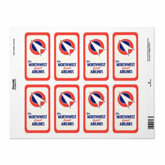 hotel- en reisticker etiket (Full Sheet)