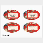 hotel- en reisticker ovale sticker (Vel)