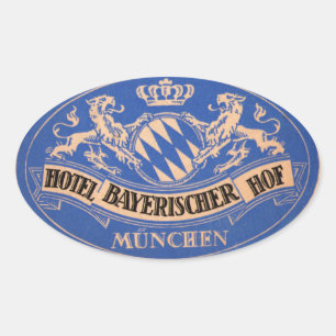  hotel- en reisticker ovale sticker