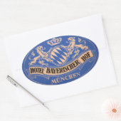 hotel- en reisticker ovale sticker (Envelop)