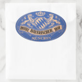 hotel- en reisticker ovale sticker (Tas)
