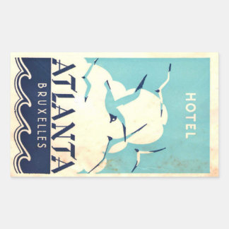  hotel- en reisticker rechthoekige sticker