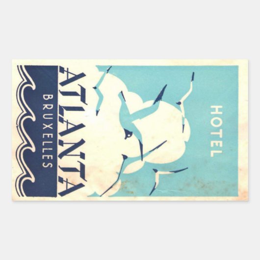 hotel- en reisticker rechthoekige sticker (Voorkant)