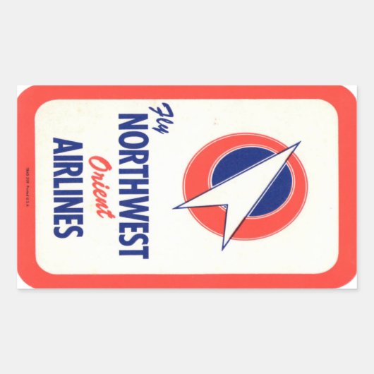  hotel- en reisticker rechthoekige sticker (Voorkant)