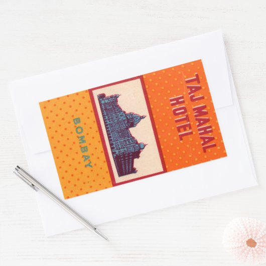  hotel- en reisticker rechthoekige sticker (Envelop)