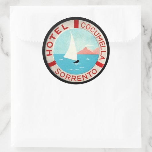  hotel- en reisticker ronde sticker (Tas)