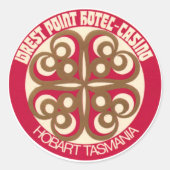  hotel- en reisticker ronde sticker (Voorkant)