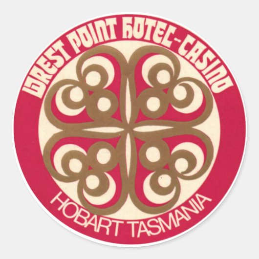  hotel- en reisticker ronde sticker (Voorkant)