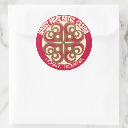  hotel- en reisticker ronde sticker (Tas)