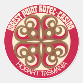  hotel- en reisticker ronde sticker