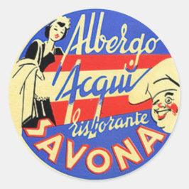  hotel- en reisticker ronde sticker