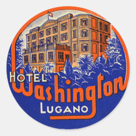  hotel- en reisticker ronde sticker