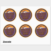  hotel- en reisticker ronde sticker (Vel)