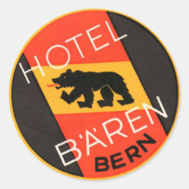 hotel- en reisticker ronde sticker