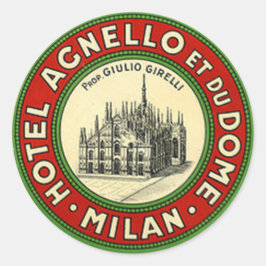  hotel- en reisticker ronde sticker