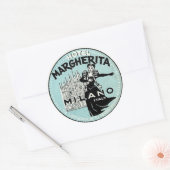 hotel- en reisticker ronde sticker (Envelop)