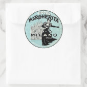 hotel- en reisticker ronde sticker (Tas)