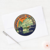 hotel- en reisticker ronde sticker (Envelop)