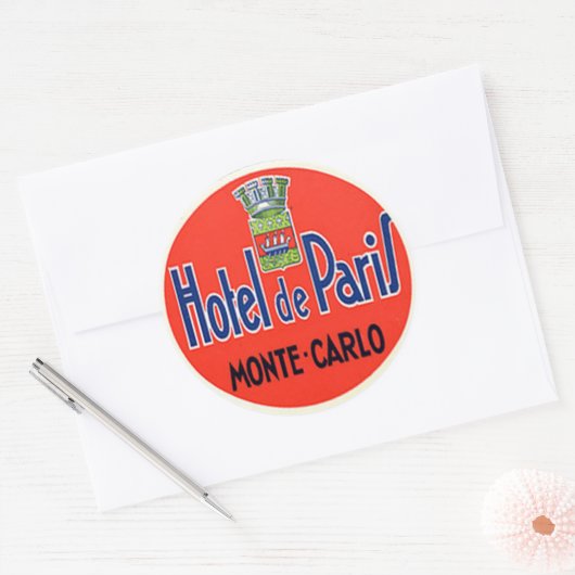  hotel- en reisticker ronde sticker (Envelop)