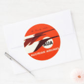 hotel- en reisticker ronde sticker (Envelop)