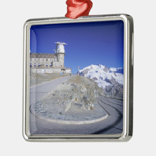 hotel- en trailhotel Kulm, Gornergrat, Zermatt, Metalen Ornament (Links)