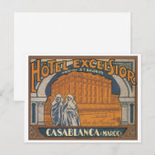 Hotel Excelsior Casablanca Briefkaart (Voorkant / Achterkant)