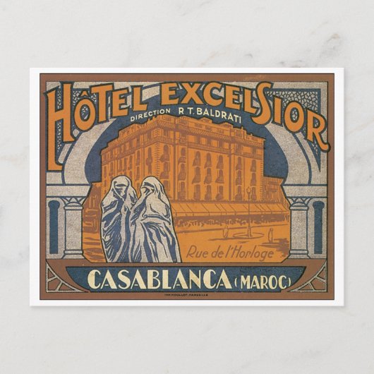 Hotel Excelsior Casablanca Briefkaart (Voorkant)
