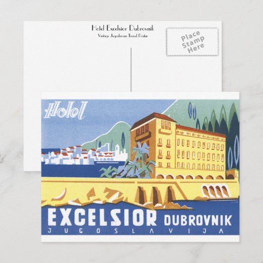 Hotel Excelsior Dubrovnik Briefkaart (Voorkant / Achterkant)