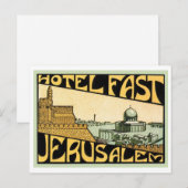 Hotel Fast Jerusalem Briefkaart (Voorkant / Achterkant)