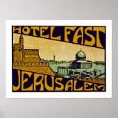 Hotel Fast Jerusalem Poster (Voorkant)