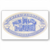 Hotel Florida Cuba Havana Sticker (Voorkant)