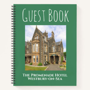 Hotel-gastboek met accommodatienaam notitieboek