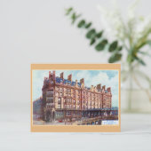 hotel Glasgow in het  station St Enoch Briefkaart (Staand voorkant)