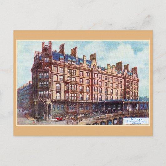 hotel Glasgow in het  station St Enoch Briefkaart (Voorkant)