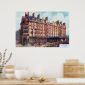 hotel Glasgow in het  station St Enoch Poster (Keuken)