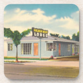  hotel, Golden West Lodge Motel Bier Onderzetter (Voorkant)