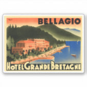Hotel Grande Bretagne Bellagio Sticker (Voorkant)