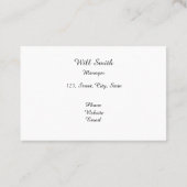 Hotel Greece Mooie strandfoto met tekst Busin Visitekaartje (Achterkant)