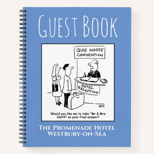 Hotel Guest Book met accommodatienaam Notitieboek (Voorkant)