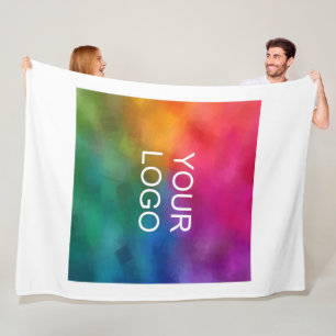 Hotel Hostel Motel Guest House Uw bedrijf Logo Fleece Deken