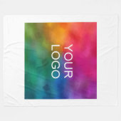 Hotel Hostel Motel Guest House Uw bedrijf Logo Fleece Deken (Voorkant (Horizontaal))