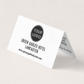 Hotel Huishouding Personeel Fooien QR-code Gevouwe Visitekaartje (Achterkant)