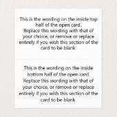 Hotel Huishouding Personeel Fooien QR-code Gevouwe Visitekaartje (Binnenkant ongevouwen)