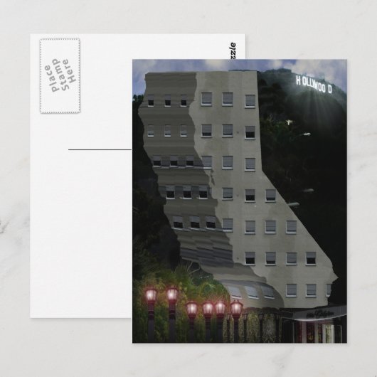 Hotel in Californië Briefkaart (Voorkant / Achterkant)
