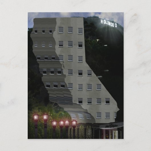 Hotel in Californië Briefkaart (Voorkant)