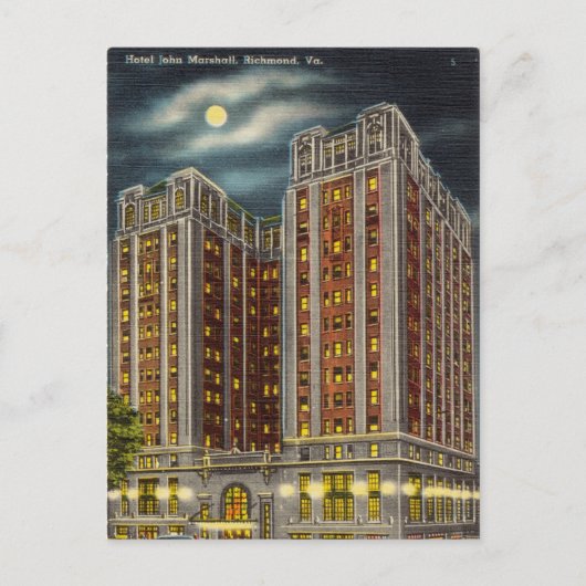 Hotel in Richmond, Virginia Briefkaart (Voorkant)