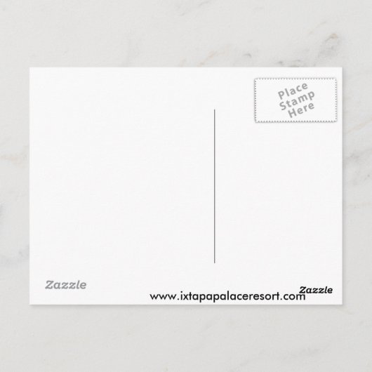 Hotel Ixtapa Palace Resort & Spa Briefkaart (Achterkant)