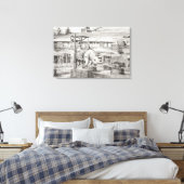 Hotel La Reserve Genève. 2010 Canvas Afdruk (Insitu (Slaapkamer))