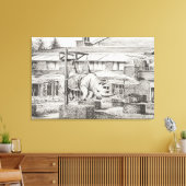 Hotel La Reserve Genève. 2010 Canvas Afdruk (Insitu (Woonkamer))