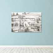 Hotel La Reserve Genève. 2010 Canvas Afdruk (Insitu (Houten vloer))